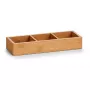 Caixa de organização Zeller Natural 28 x 10,2 x 4,5 cm (13335)
