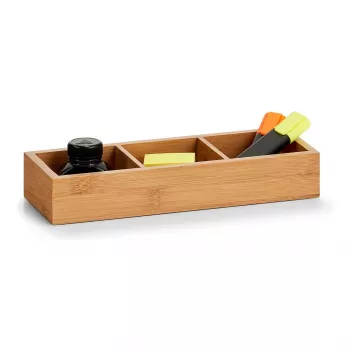 Caixa de organização Zeller Natural 28 x 10,2 x 4,5 cm (13335)