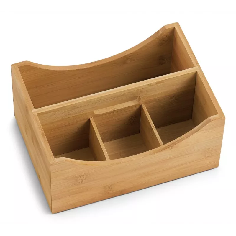 Caixa de armazenamento Zeller Natural 25 x 18 x 12 cm bambu 13336