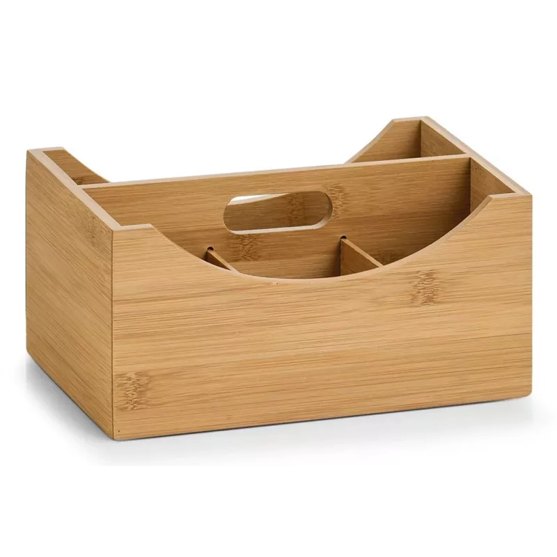 Caixa de armazenamento Zeller Natural 25 x 18 x 12 cm bambu 13336