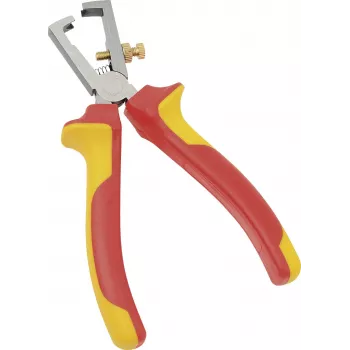 Alicate de descarnar VDE BRÜDER MANNESMANN 160 mm, isolado 1000V, cromo-vanádio, vermelho/amarelo 10608