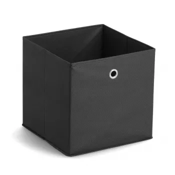 Caixa de armazenamento Zeller 14113 em não tecido, 30 L, 32 x 32 x 32 cm, preto