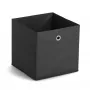 Zeller 14113 Caixa de arrumação em não tecido, 30 L, 32 x 32 x 32 cm, preto