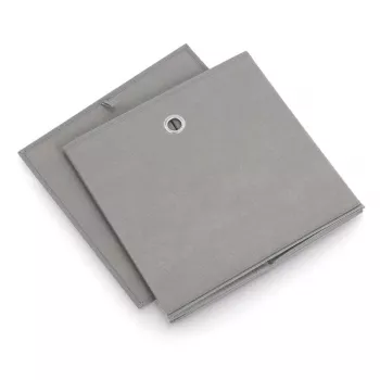 Caixa de armazenamento Zeller 14110 em não tecido, 30 l, 32 x 32 x 32 cm, cinzento