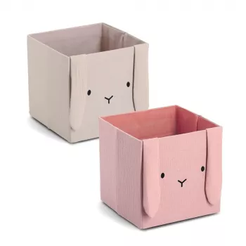 Caixa de armazenamento Zeller Rabbit bege 28 x 28 x 28 cm (14492)