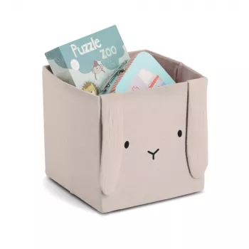 Caixa de armazenamento Zeller Rabbit bege 28 x 28 x 28 cm (14492)