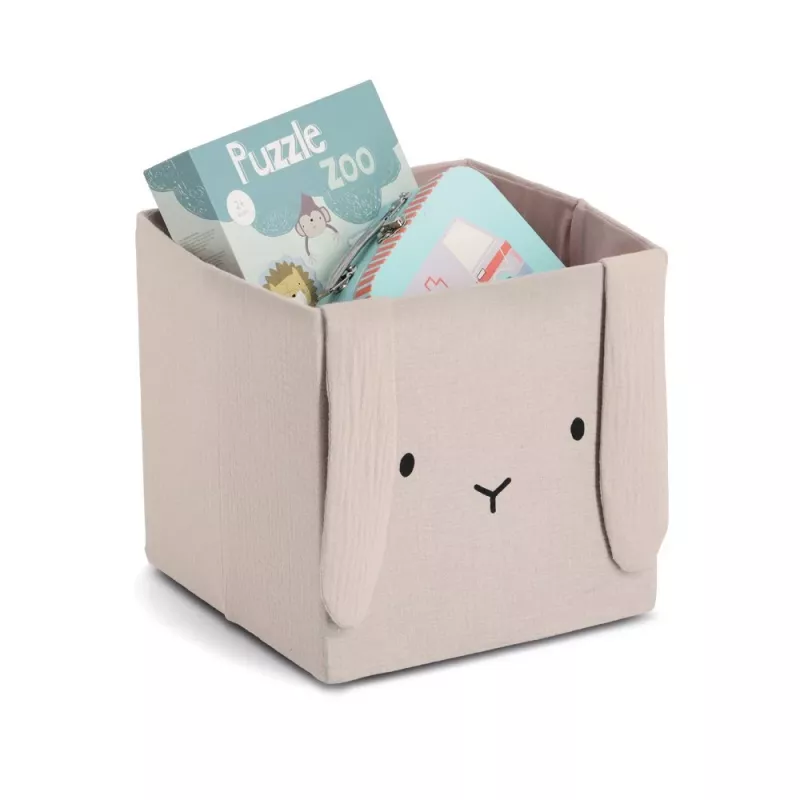 Caixa de armazenamento Zeller Rabbit bege 28 x 28 x 28 cm (14492)