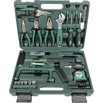 Conjunto de 74 ferramentas manuais de bricolage Brüder Mannesmann M29074 em mala
