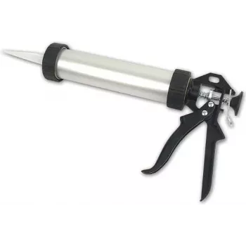 Pistola manual para cartuchos Brüder Mannesmann 482-100 para cartuchos de 310 ml, estrutura esquelética, vermelho/preto