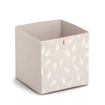 Caixa de armazenamento Zeller Pampasgras bege 32 x 32 x 32 cm 14538