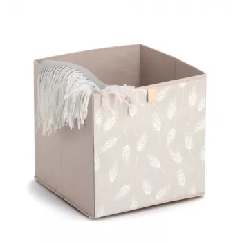 Caixa de armazenamento Zeller Pampasgras bege 32 x 32 x 32 cm 14538