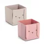 Caixa de armazenamento Zeller Hase rosa antigo 28 x 28 x 28 cm 14493