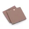 Caixa de armazenamento cúbica Zeller Mocca 32 x 32 x 32 cm com tampa e asa 14541