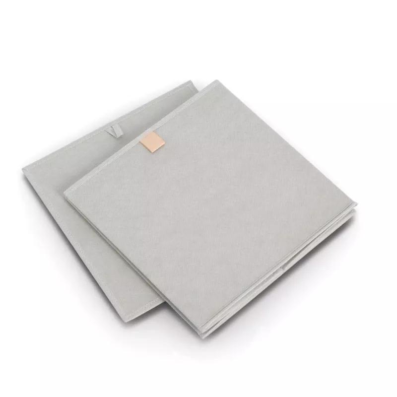 Caixa de armazenamento Zeller cinzento 32 x 32 x 32 cm (14539)