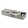 Organizador de papel de embrulho Zeller cinzento/branco 90 x 30 x 12 cm (14665)