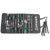 Conjunto de 65 ferramentas Brüder Mannesmann M21170 em bolsa têxtil, aço cromo-vanádio, preto/verde