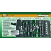 Conjunto de 65 ferramentas Brüder Mannesmann M21170 em bolsa têxtil, aço cromo-vanádio, preto/verde
