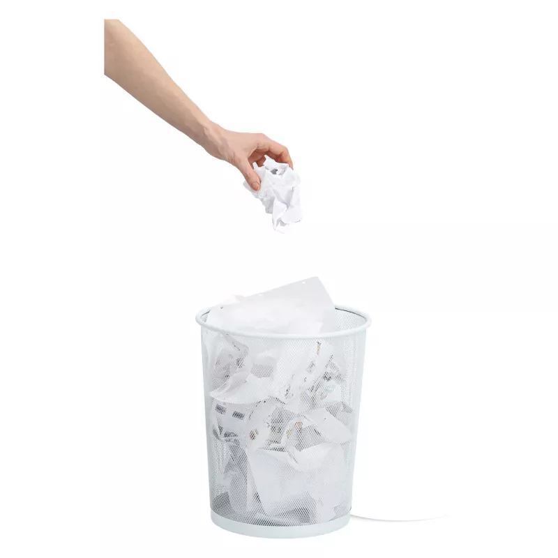 ZELLER 23 L caixote de lixo redondo branco 17724