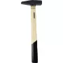 BRÜDER MANNESMANN martelo de serralheiro 300 g DIN 1041 com cabo em tubo de aço soldado, cabeça cruzada, punho ergonómico, design com contraste de cor 76503