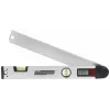 Brüder Mannesmann medidor de ângulos digital com nível, 400 mm, LCD, 0-220°, resolução 0,1°, alumínio (M81230)