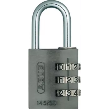 ABUS 466229 cadeado maciço em latão com arco em aço temperado, 30 mm, chave igual? Não, chave diferente, 2 chaves