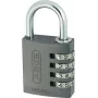 ABUS 48806 cadeado maciço em latão com arco em aço temperado, acionado por chave, 30 mm ABVS48806