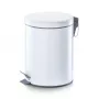 Zeller caixote de lixo com pedal 5 L branco 18700