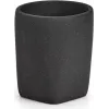 Zeller Present Dark Stone porta-escovas de dentes preto de pé (18892)