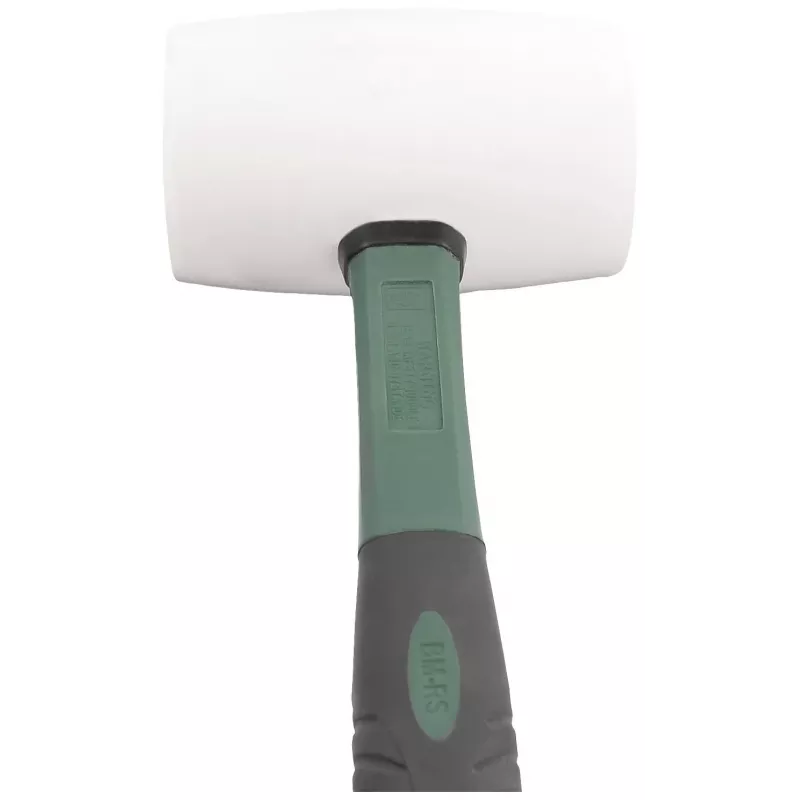 BRÜDER MANNESMANN martelo de borracha 700 g, cabeça em borracha natural, cabo em fibra de vidro preto/verde, 1 unid. (M76570)