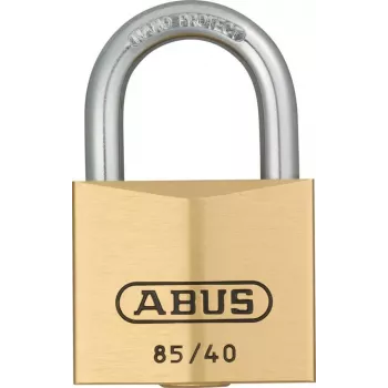 ABUS 85/40 cadeado em latão com arco em aço temperado, 40 mm, chave igual, 2 chaves 806308