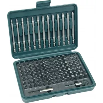 BRÜDER MANNESMANN conjunto de 113 peças de bits, bits em aço S2 com estojo 29830