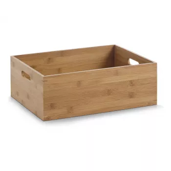 Caixa de arrumação Zeller natural 40 x 30 x 14 cm bambu 13341