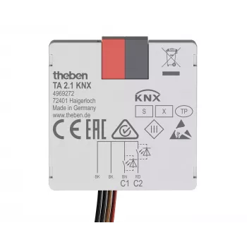 Theben KNX interface de botão entrada binária 2 canais TA 2.1 KNX (4969272)