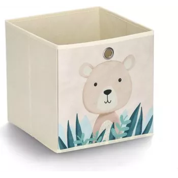 Zeller Present 14479 cesto de arrumação de brinquedos autónomo cubo bege multicolor