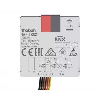 Theben KNX interface de botão entrada binária 4 canais TA 4.1 KNX (4969274)