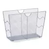 Zeller Present 17718 porta-revistas metal cinzento