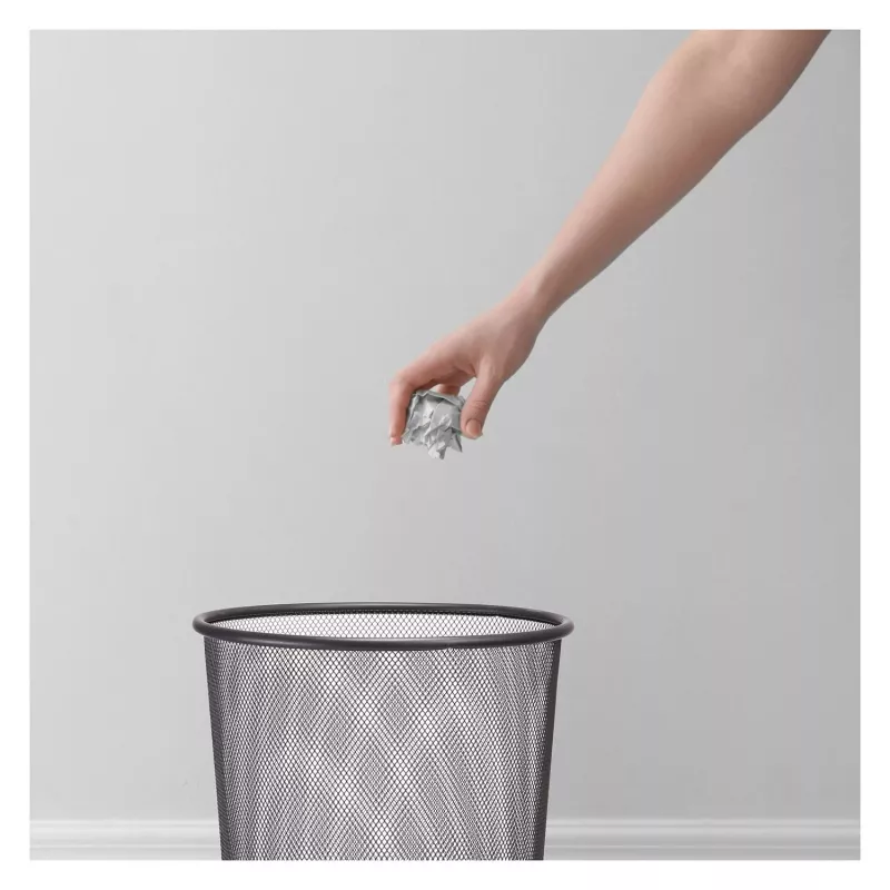 Zeller Meshline caixote do lixo 17,5 l antracite (17741)