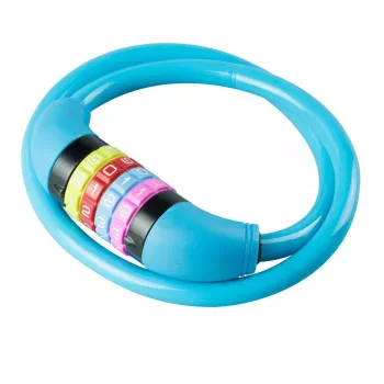 BURG WÄCHTER cadeado de cabo para bicicleta 210 C 65 BOYS, azul-claro, 650 mm 39540