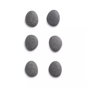 Zeller 6 ímanes de pedra cinzento 2,1 x 1,8 x 1,0 cm (11219)