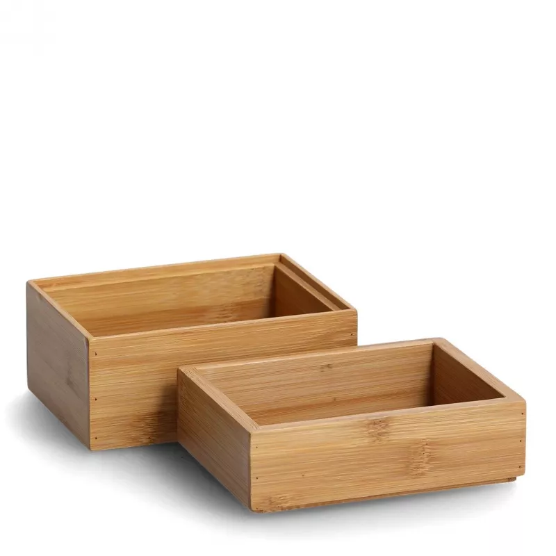 Zeller Caixa de arrumação Natural 14,5 x 10,0 x 11,0 cm 13318
