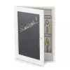 Zeller Porta-chaves com quadro de escrita branco com 6 ganchos (15124)