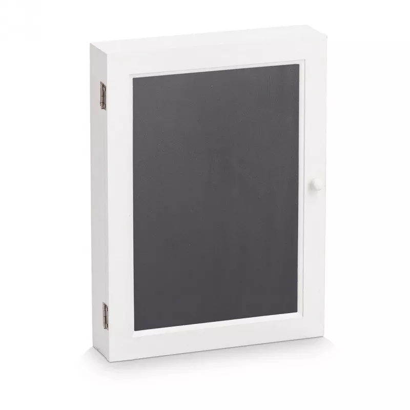 Zeller Porta-chaves com quadro de escrita branco com 6 ganchos (15124)