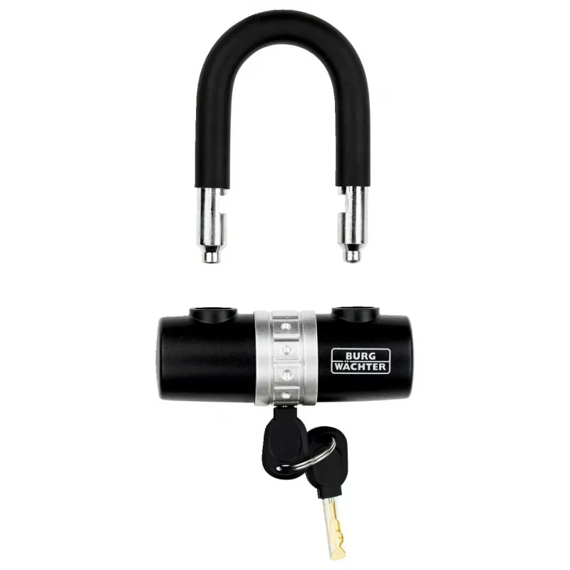 BURG WÄCHTER Fechadura em U para bicicleta 1480 HB, preto, arco de 14 mm, 43 mm de largura, 55 mm de altura 1471