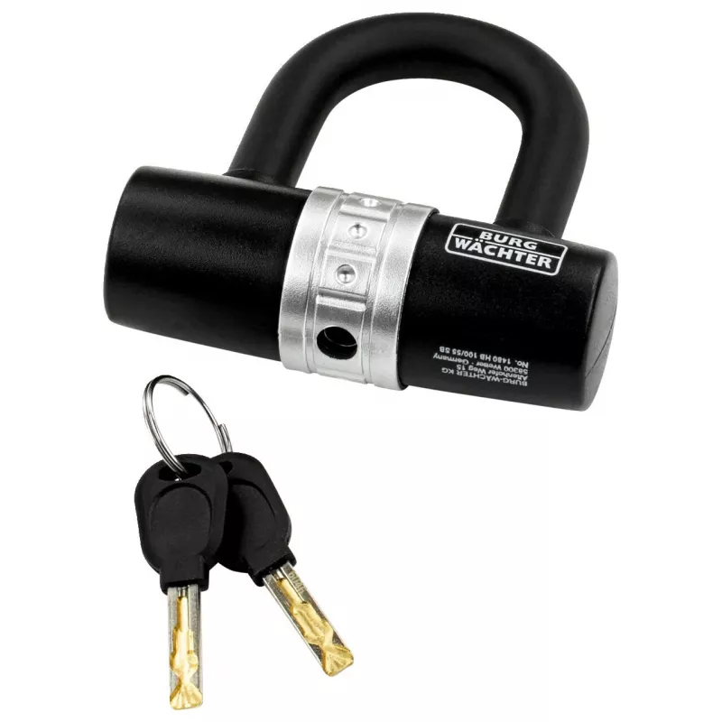 BURG WÄCHTER Fechadura em U para bicicleta 1480 HB, preto, arco de 14 mm, 43 mm de largura, 55 mm de altura 1471