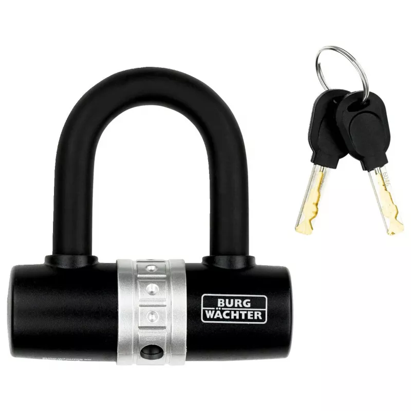 BURG WÄCHTER Fechadura em U para bicicleta 1480 HB, preto, arco de 14 mm, 43 mm de largura, 55 mm de altura 1471