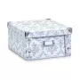 Zeller 17972 Caixa de arrumação Vintage, 31 x 26 x 14 cm, cartão, branco