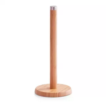 ZELLER Suporte para rolo de cozinha em bambu, natural, suporte de papel autónomo 25283