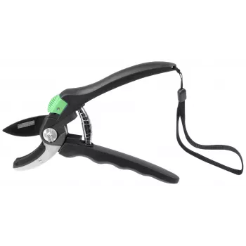 BRÜDER MANNESMANN Tesoura de poda tipo bigorna M63100, preto/verde, lâmina antiaderente, capacidade de corte 20 mm