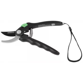 BRÜDER MANNESMANN Tesoura de jardim de corte por bypass, preto/verde, lâmina antiaderente, capacidade de corte 20 mm, 1 unid. (M63101)