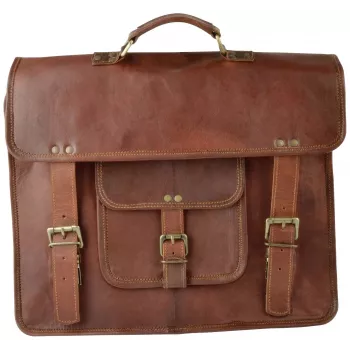BRÜDER MANNESMANN M29048 Conjunto de ferramentas manuais de 24 peças em bolsa de pele genuína